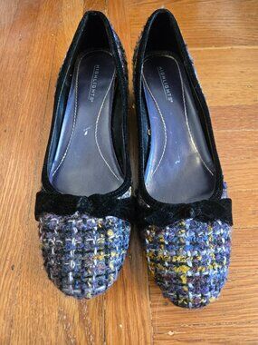 Highlights Purple Boucle Kitten Heels, Sz 9
